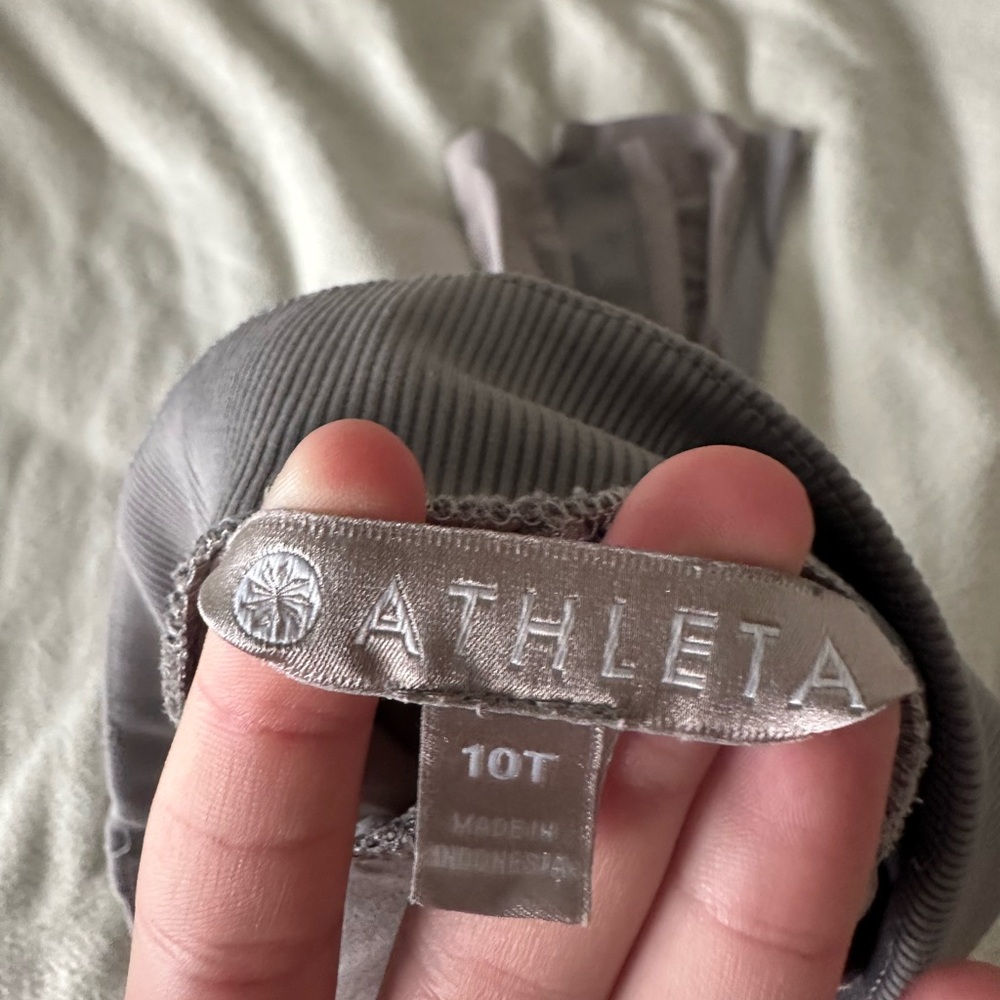Athleta Gray Performance Track Pants - Picture 3 of 3